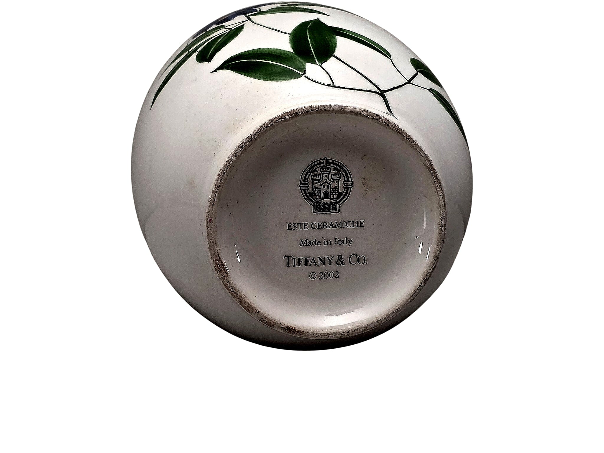 Tiffany & Co Este Ceramiche 2002 Clematis Maiolica Vase