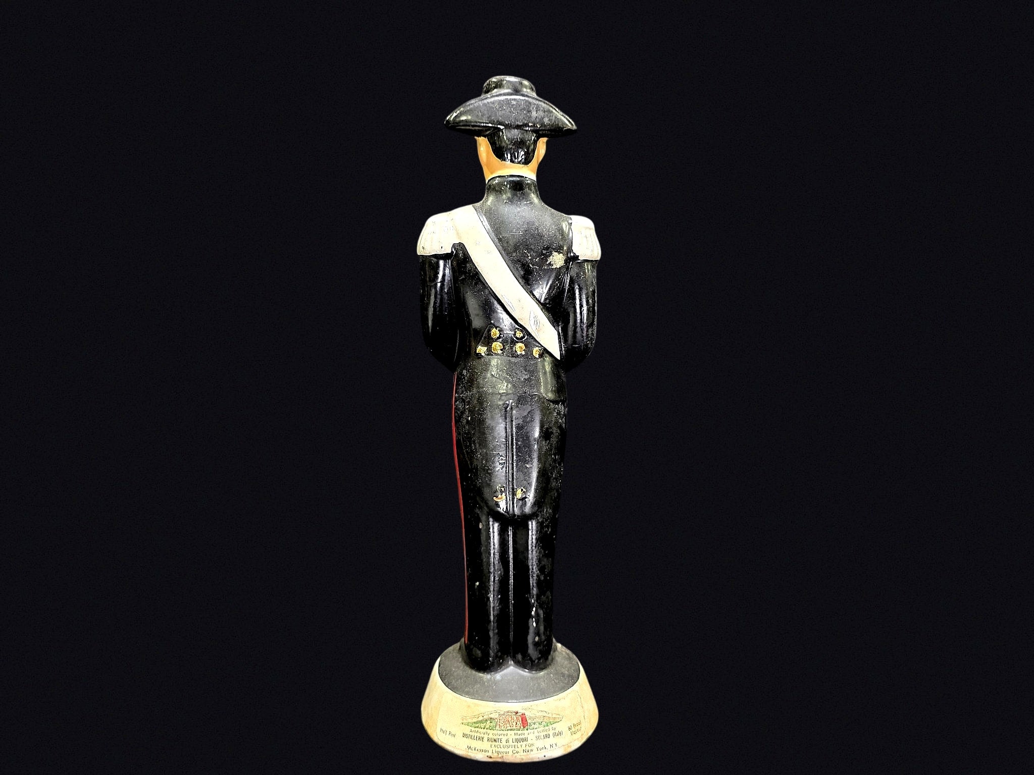 Galliano Carabiniere Ceramic Decanter Cosanelli