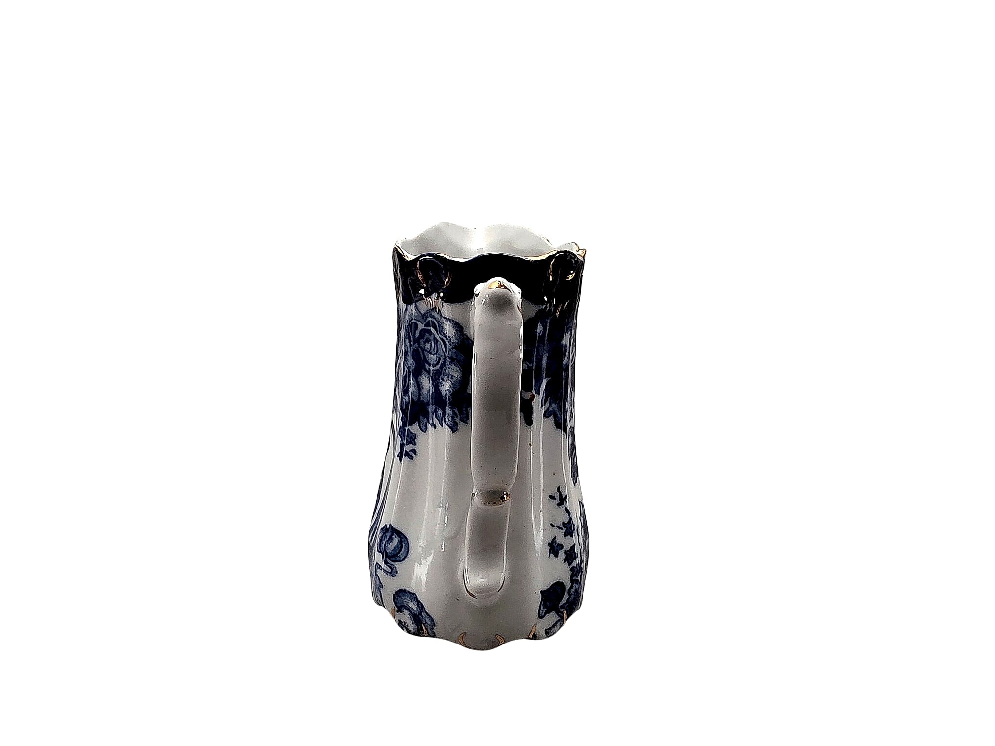 Flow Blue Ironstone Creamer Royal Arms Mark c1890-1910