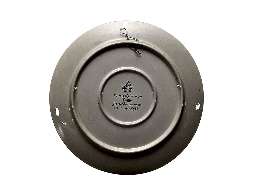 Royal Goedewaagen Delft Bensdorp Mustardmill Plate 1988