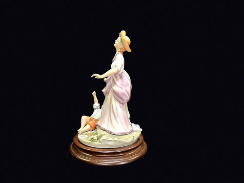 Capodimonte Style Mother Child Porcelain Figure