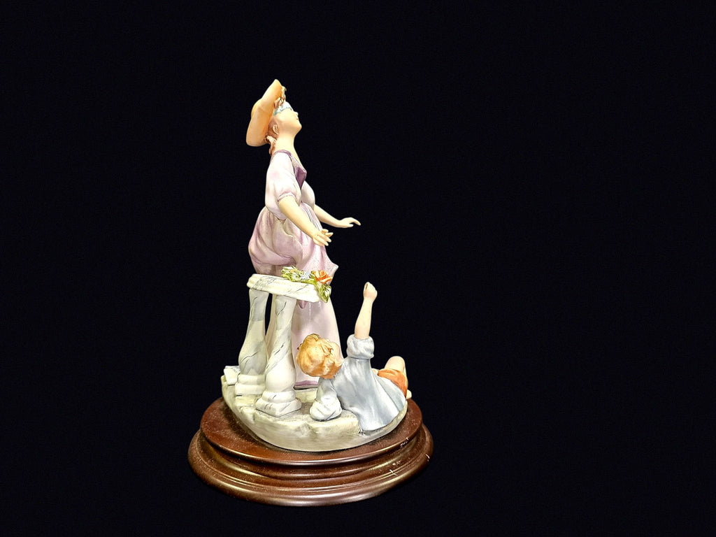 Capodimonte Style Mother Child Porcelain Figure