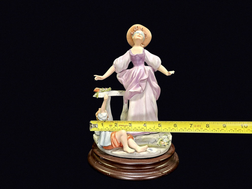 Capodimonte Style Mother Child Porcelain Figure