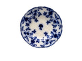 Victorian Flow Blue Ironstone Floral Transferware Plate