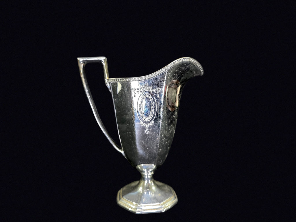 Art Deco Silverplate Creamer Gilt Interior