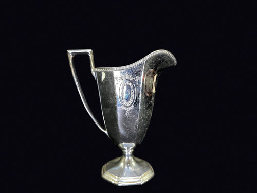 Art Deco Silverplate Creamer Gilt Interior