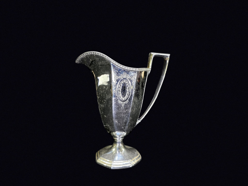 Art Deco Silverplate Creamer Gilt Interior