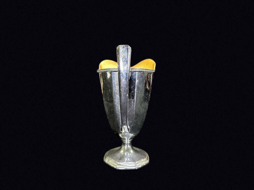 Art Deco Silverplate Creamer Gilt Interior