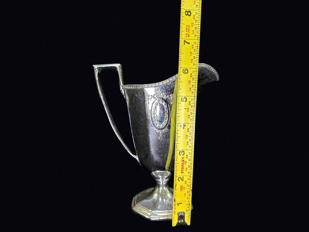 Art Deco Silverplate Creamer Gilt Interior