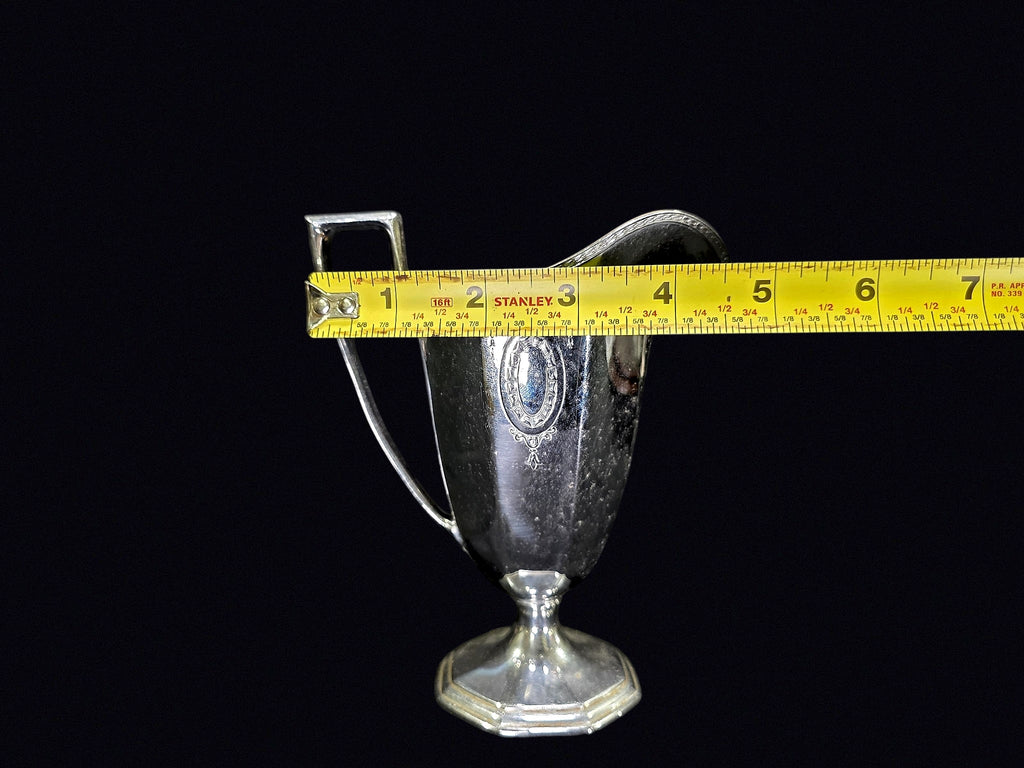 Art Deco Silverplate Creamer Gilt Interior