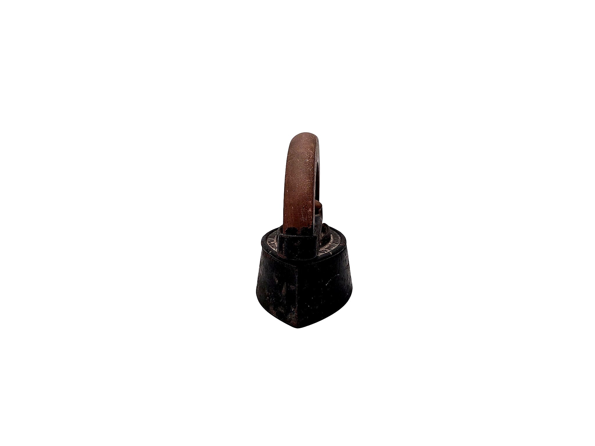 Mrs Potts Cast Iron Sad Iron Detachable Wood Handle c1880