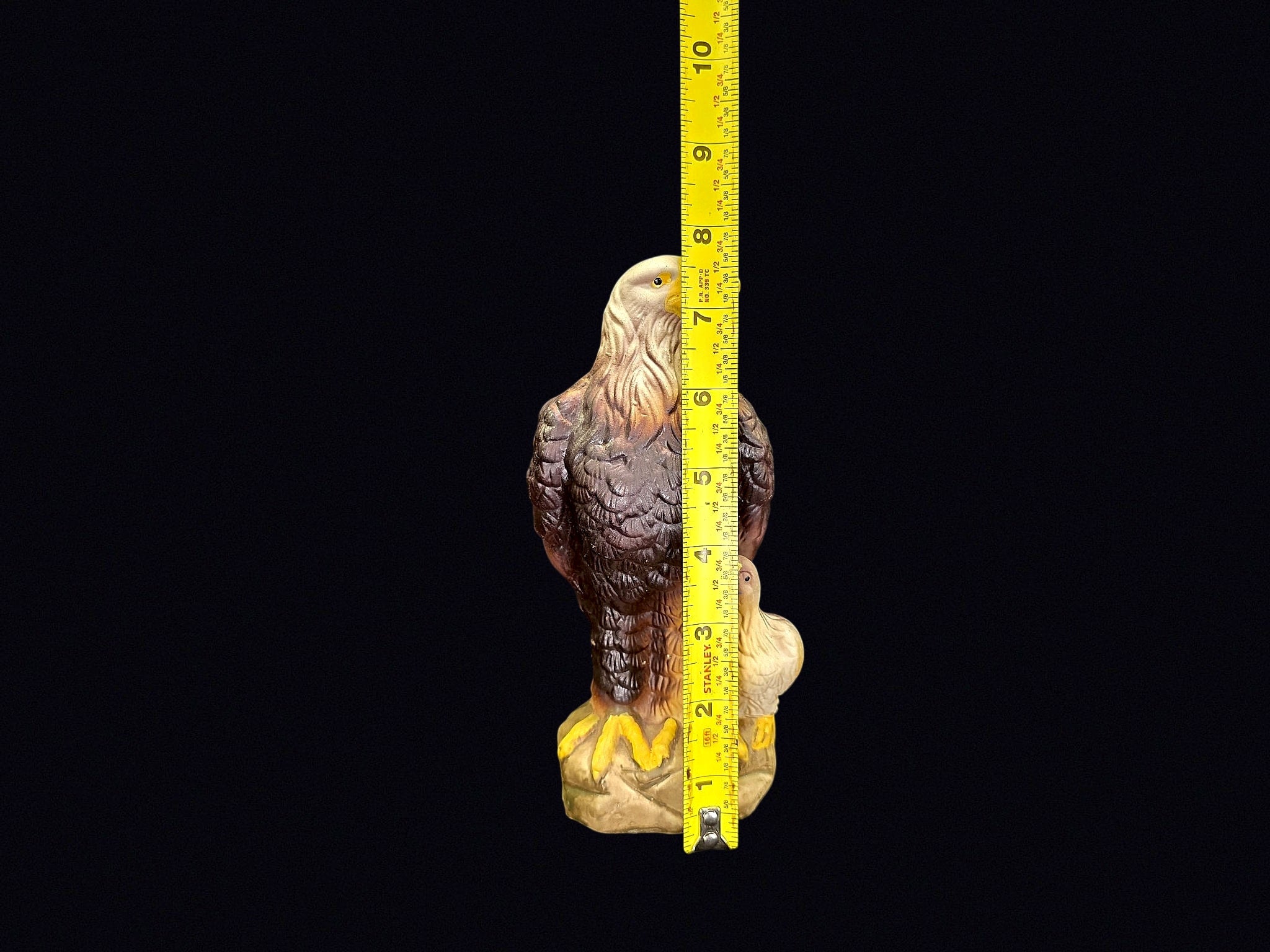 Ceramic Bald Eagle Decanter with Eaglet