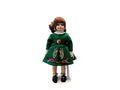 Irish Step Dancer Porcelain Doll Celtic Costume on Stand