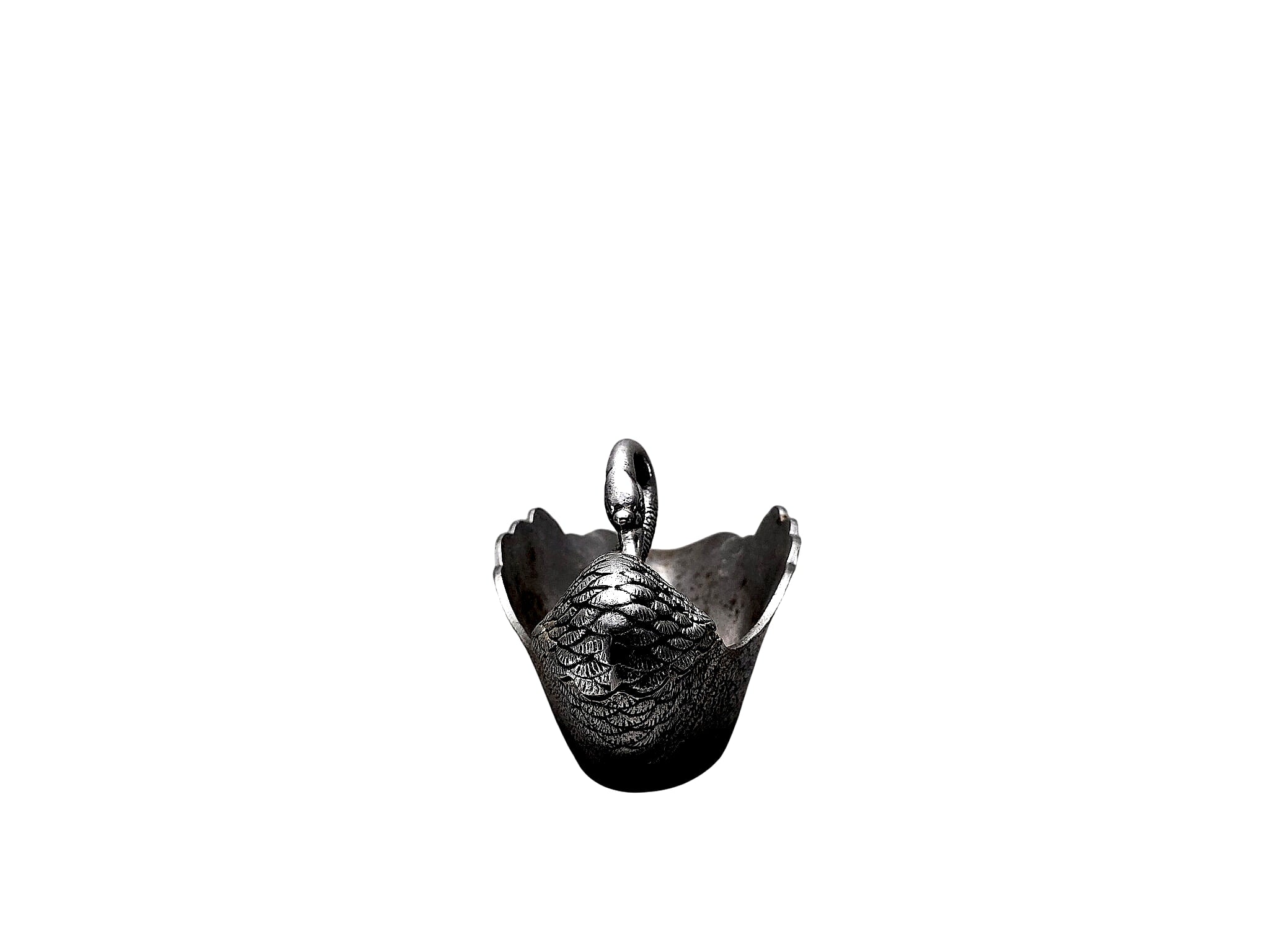 Jaruna Court 1990 Pewter Figural Swan Bowl