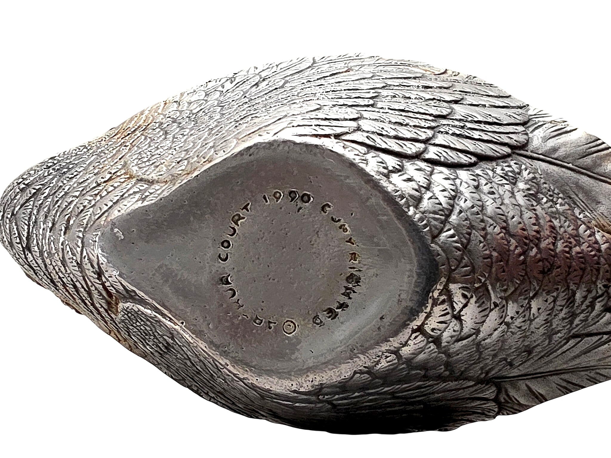 Jaruna Court 1990 Pewter Figural Swan Bowl