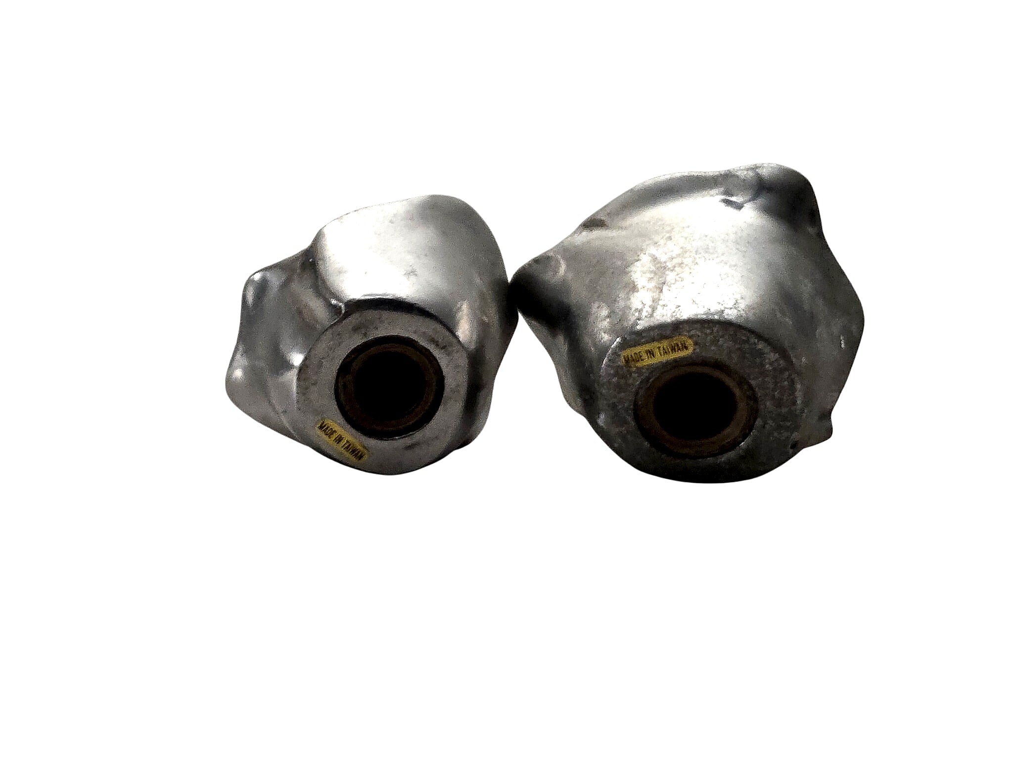 Cast Metal Rosebud Taper Candle Holders Pair Taiwan