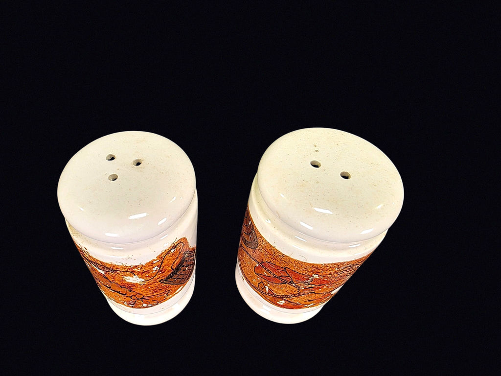 Japan Mid-Century Porcelain Transferware Shakers