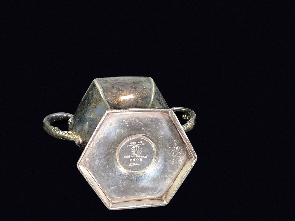 Quadruple Plate Covered Sugar Bowl 3098 c1900