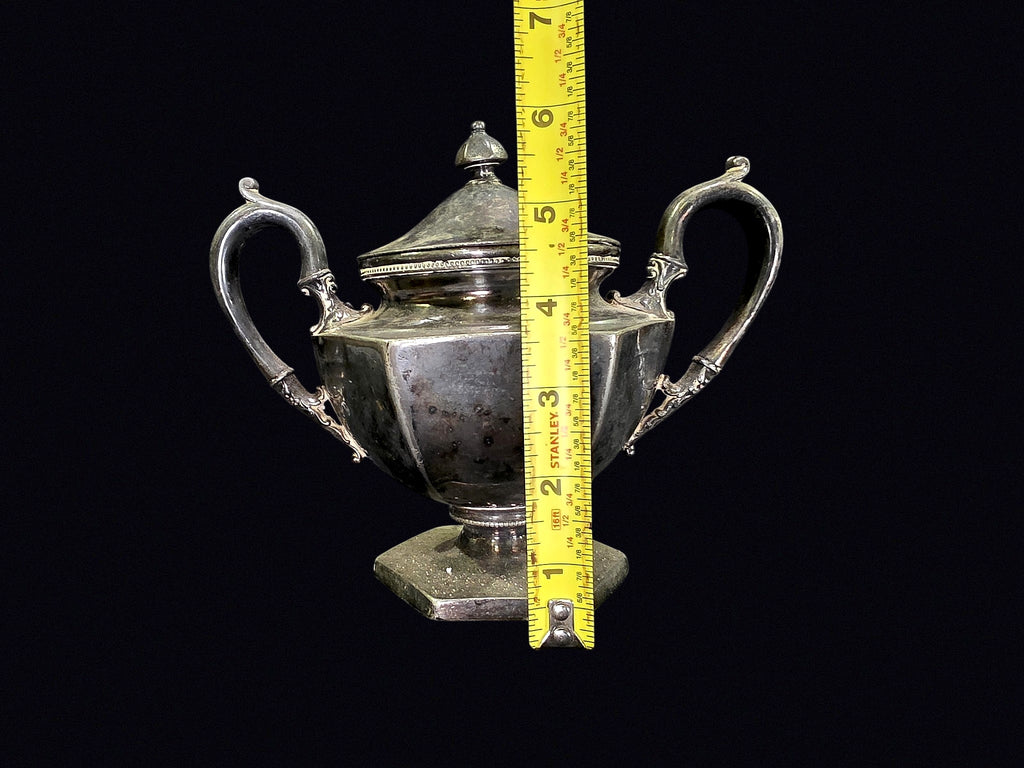 Quadruple Plate Covered Sugar Bowl 3098 c1900