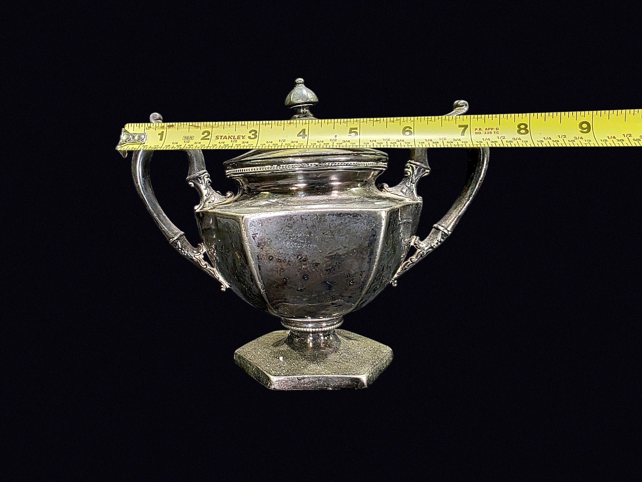 Quadruple Plate Covered Sugar Bowl 3098 c1900