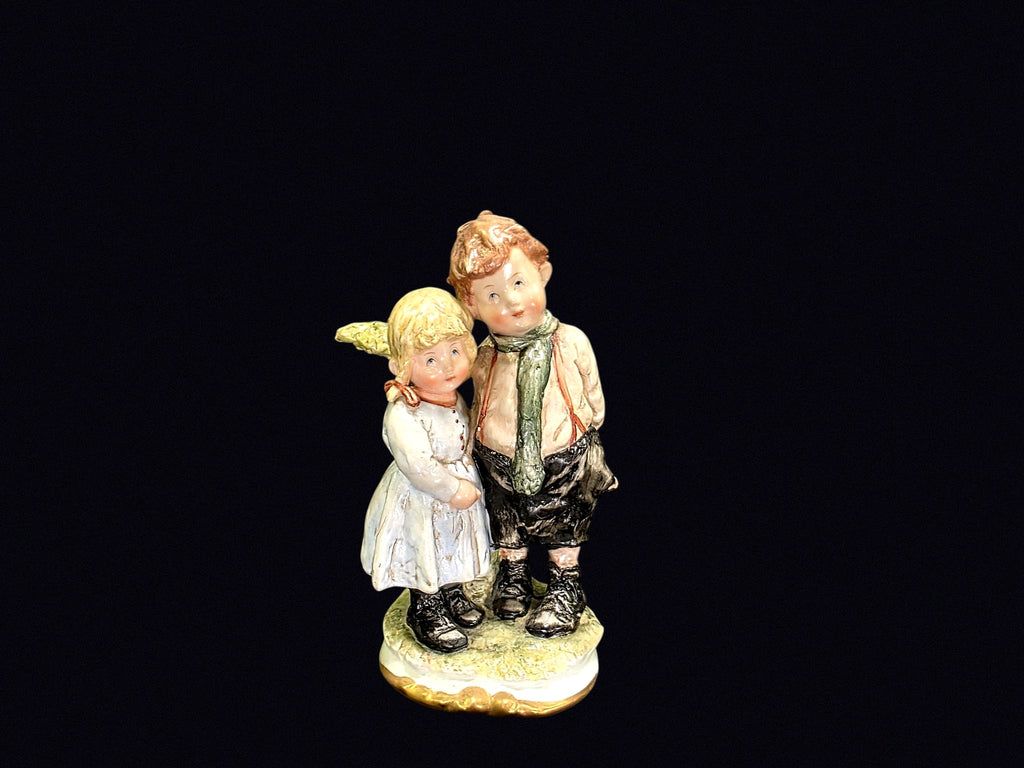 Heubach Style Bisque Boy and Girl Figurine
