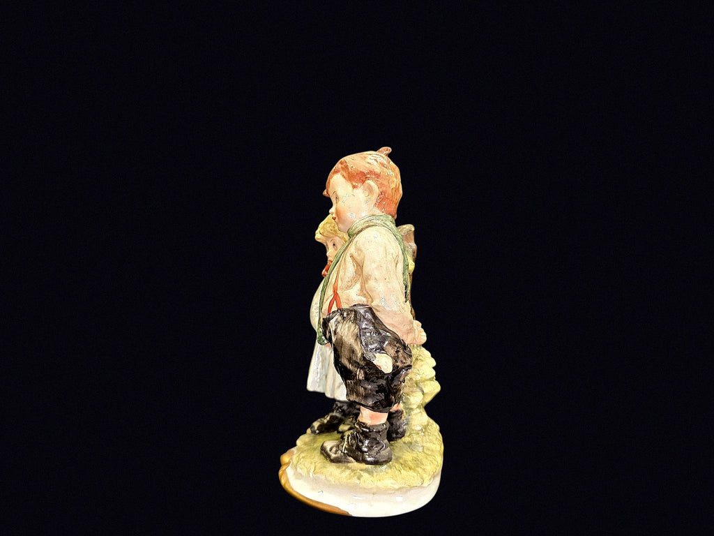 Heubach Style Bisque Boy and Girl Figurine