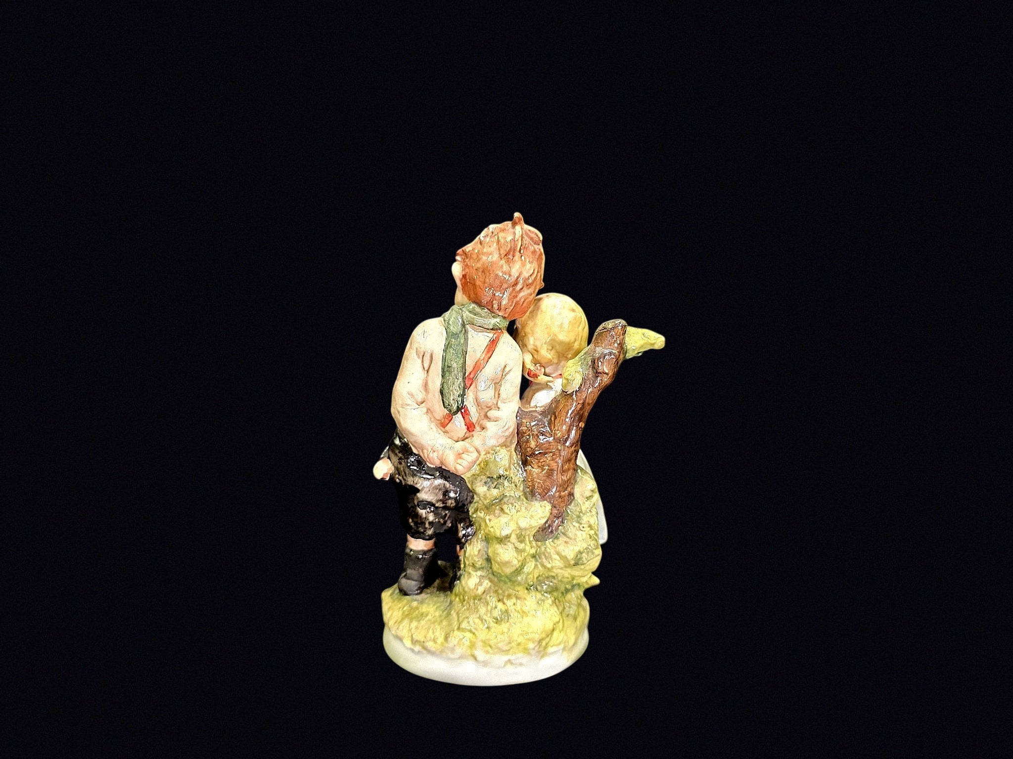 Heubach Style Bisque Boy and Girl Figurine