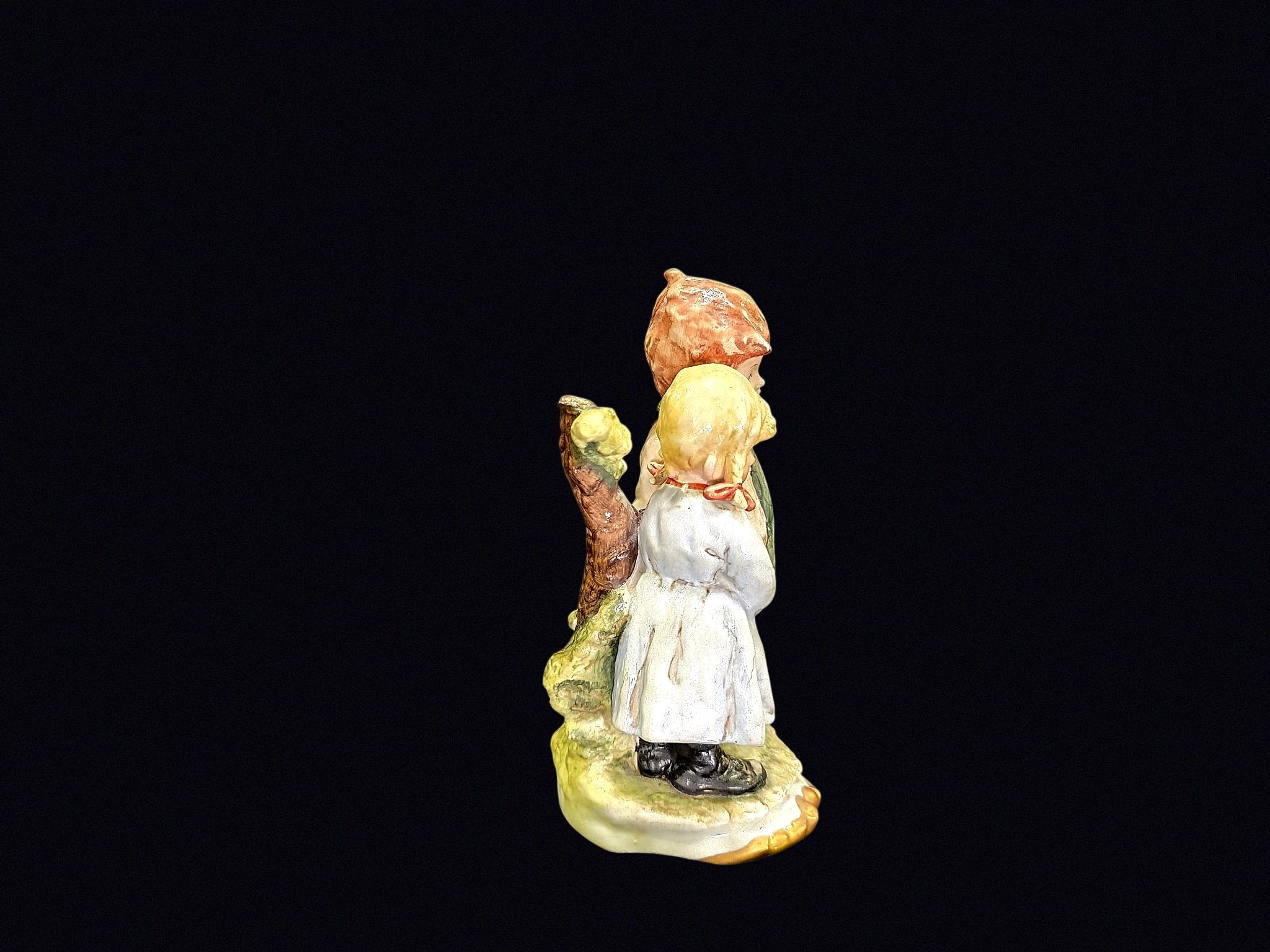 Heubach Style Bisque Boy and Girl Figurine