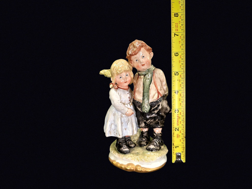 Heubach Style Bisque Boy and Girl Figurine