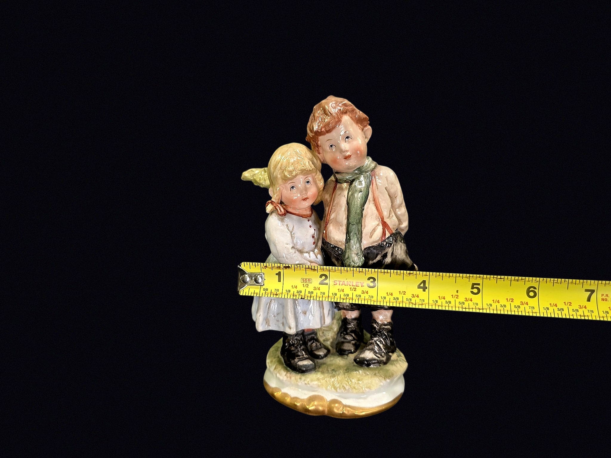Heubach Style Bisque Boy and Girl Figurine