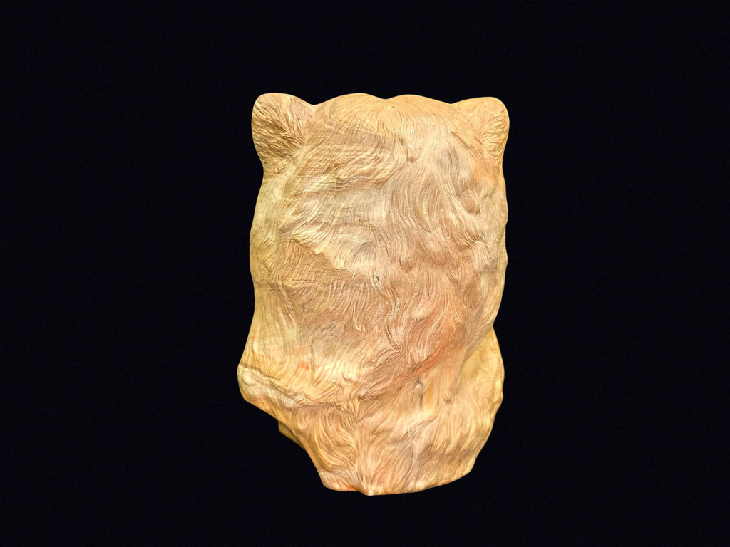 Native Chief Bear Headdress Bust Resin c1990