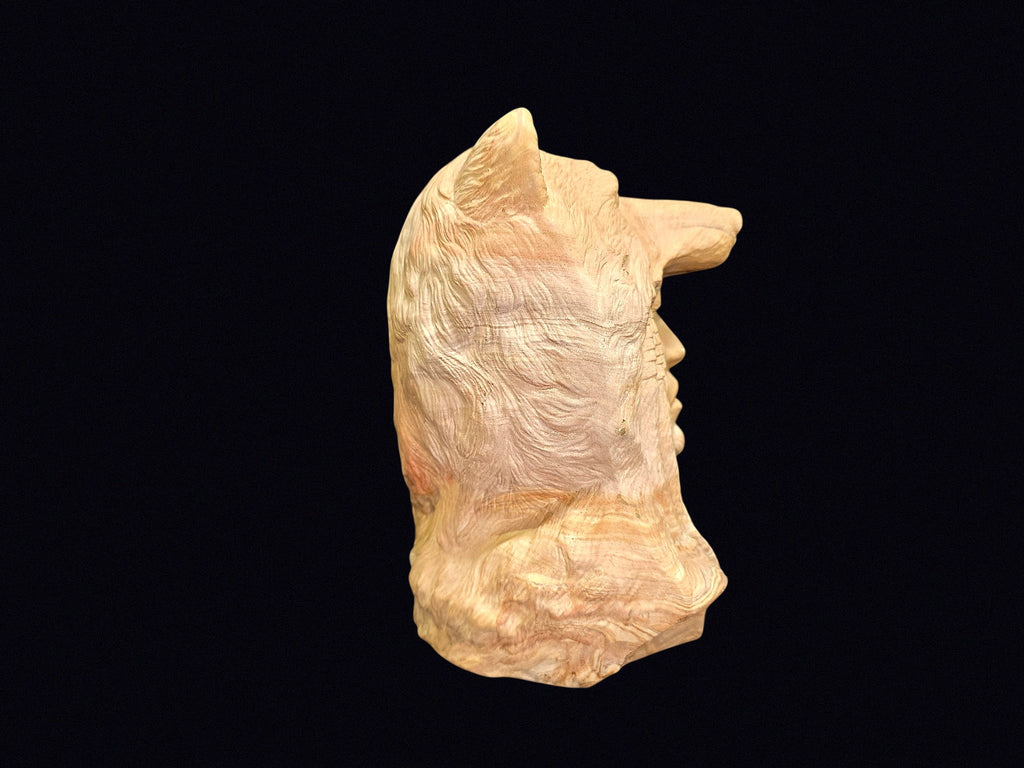 Native Chief Bear Headdress Bust Resin c1990