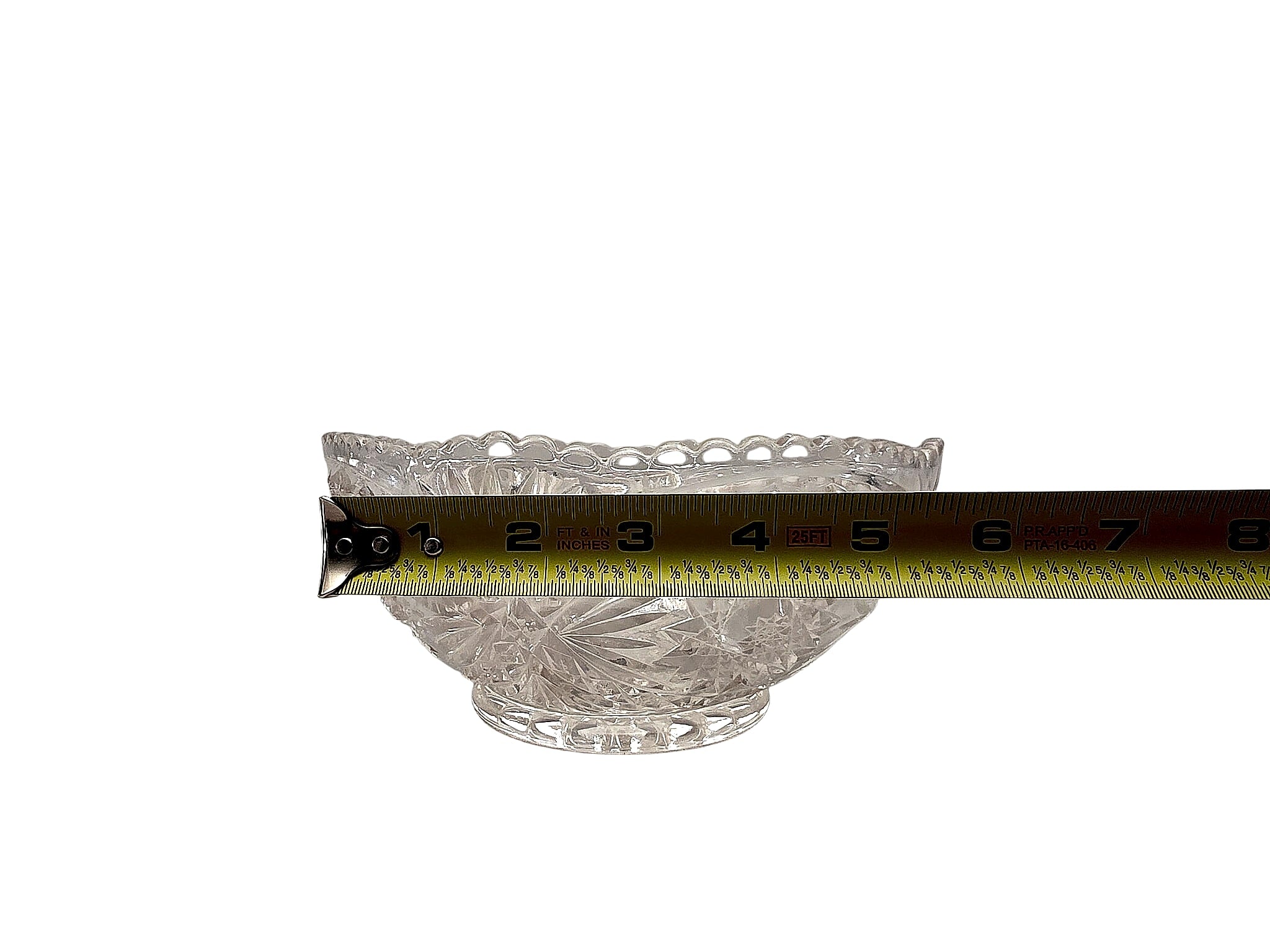 EAPG Pressed Glass Footed Bowl Hobstar Pinwheel Sawtooth