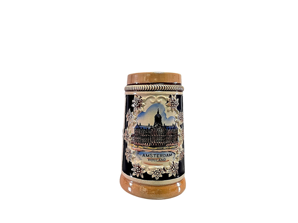German Stoneware Amsterdam Souvenir Stein 1/4 Liter