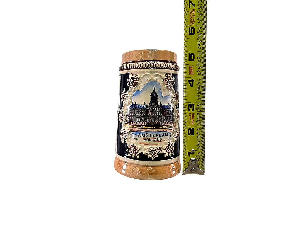 German Stoneware Amsterdam Souvenir Stein 1/4 Liter