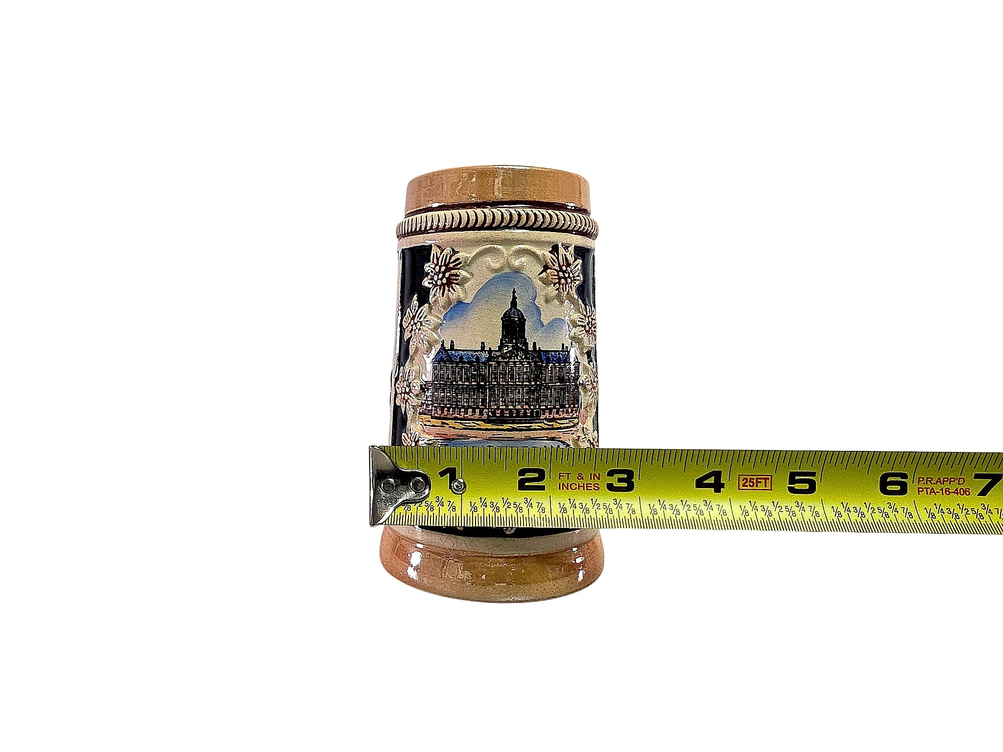 German Stoneware Amsterdam Souvenir Stein 1/4 Liter
