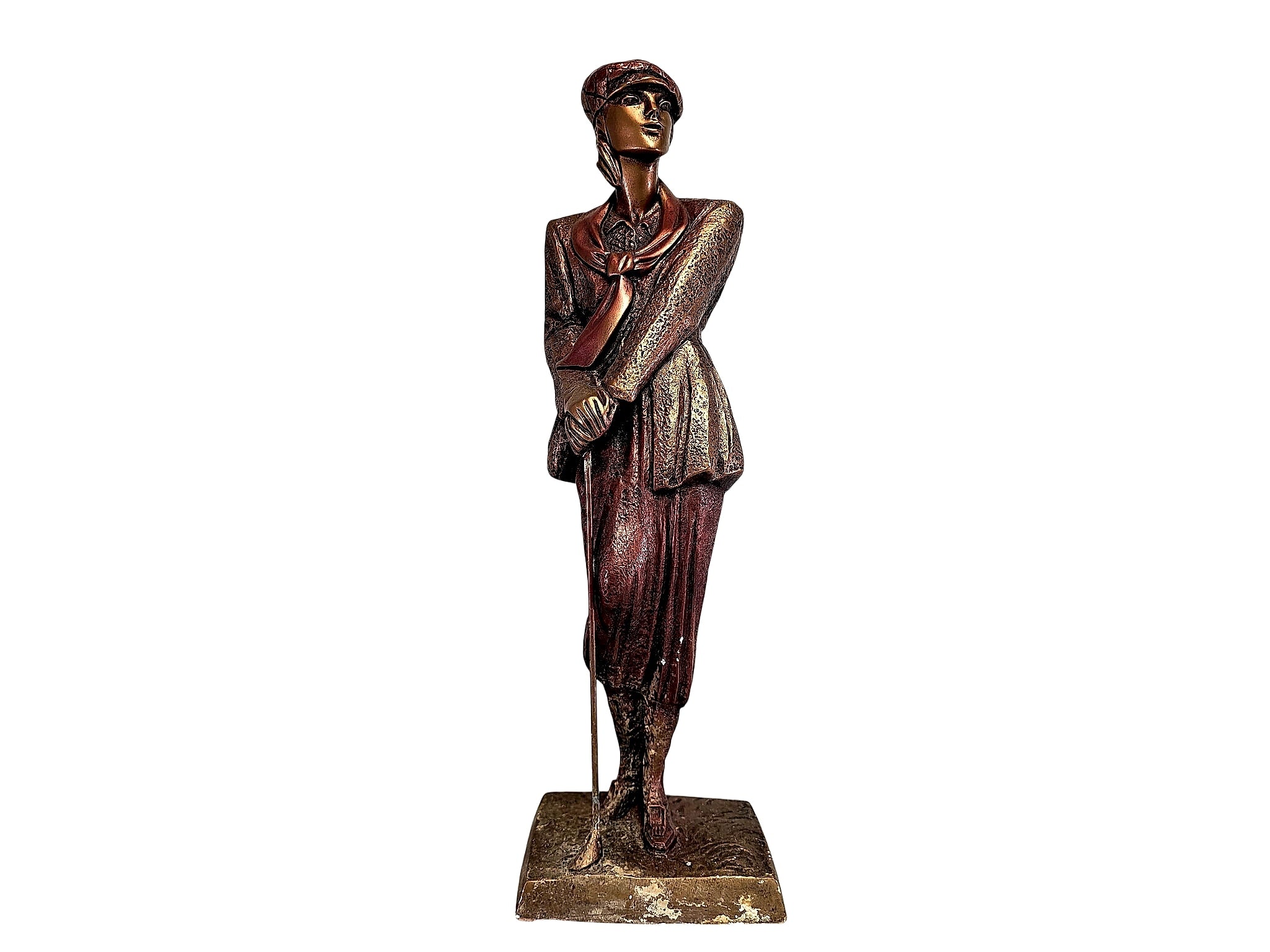 Austin Productions Danel 1990 Lady Golfer Sculpture