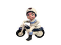 Ceramic Boy on Motorcycle Bank 1970s NADIA Helmet