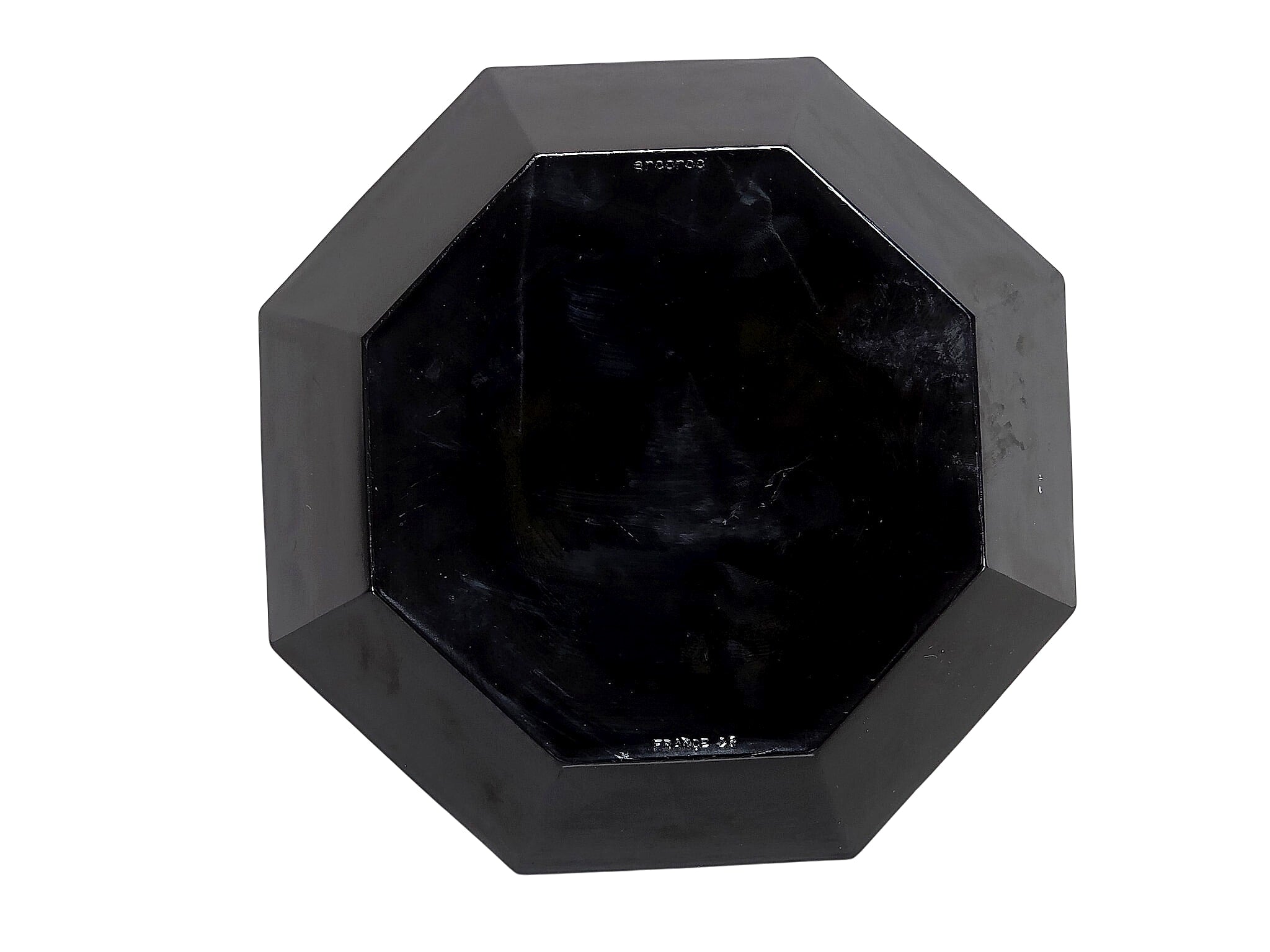 Arcoroc Octime France Black Glass Octagonal Bowls Set 4