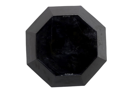 Arcoroc Octime France Black Glass Octagonal Bowls Set 4