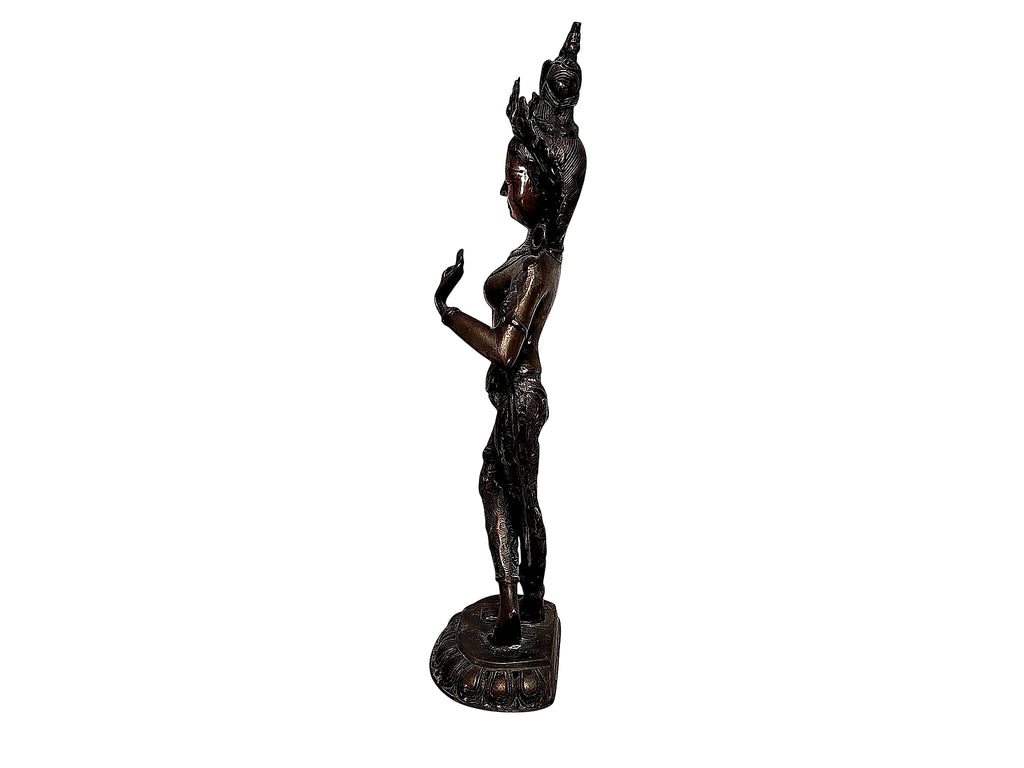 Nepalese Copper Alloy Maya Devi Figure 20th Century