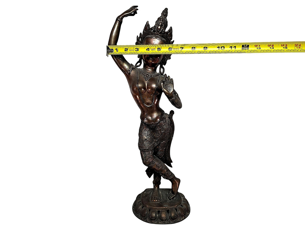 Nepalese Copper Alloy Maya Devi Figure 20th Century