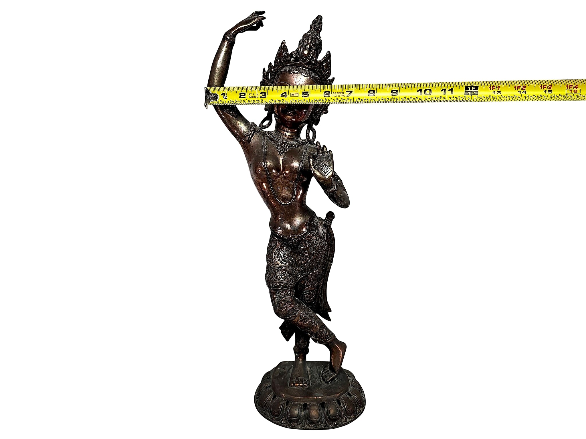 Nepalese Copper Alloy Maya Devi Figure 20th Century