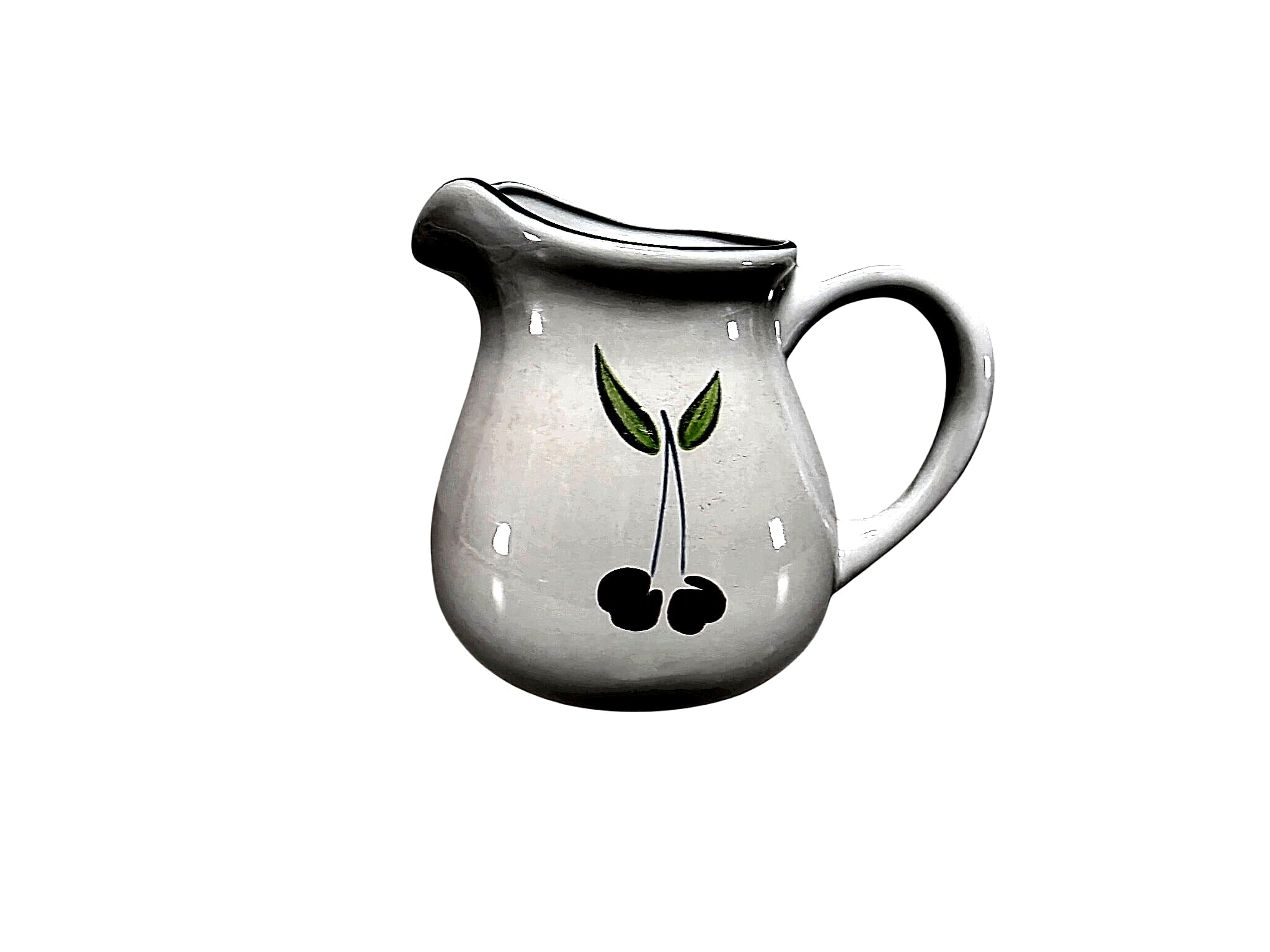 Dansk Indonesia Ceramic Cherry Pattern Pitcher