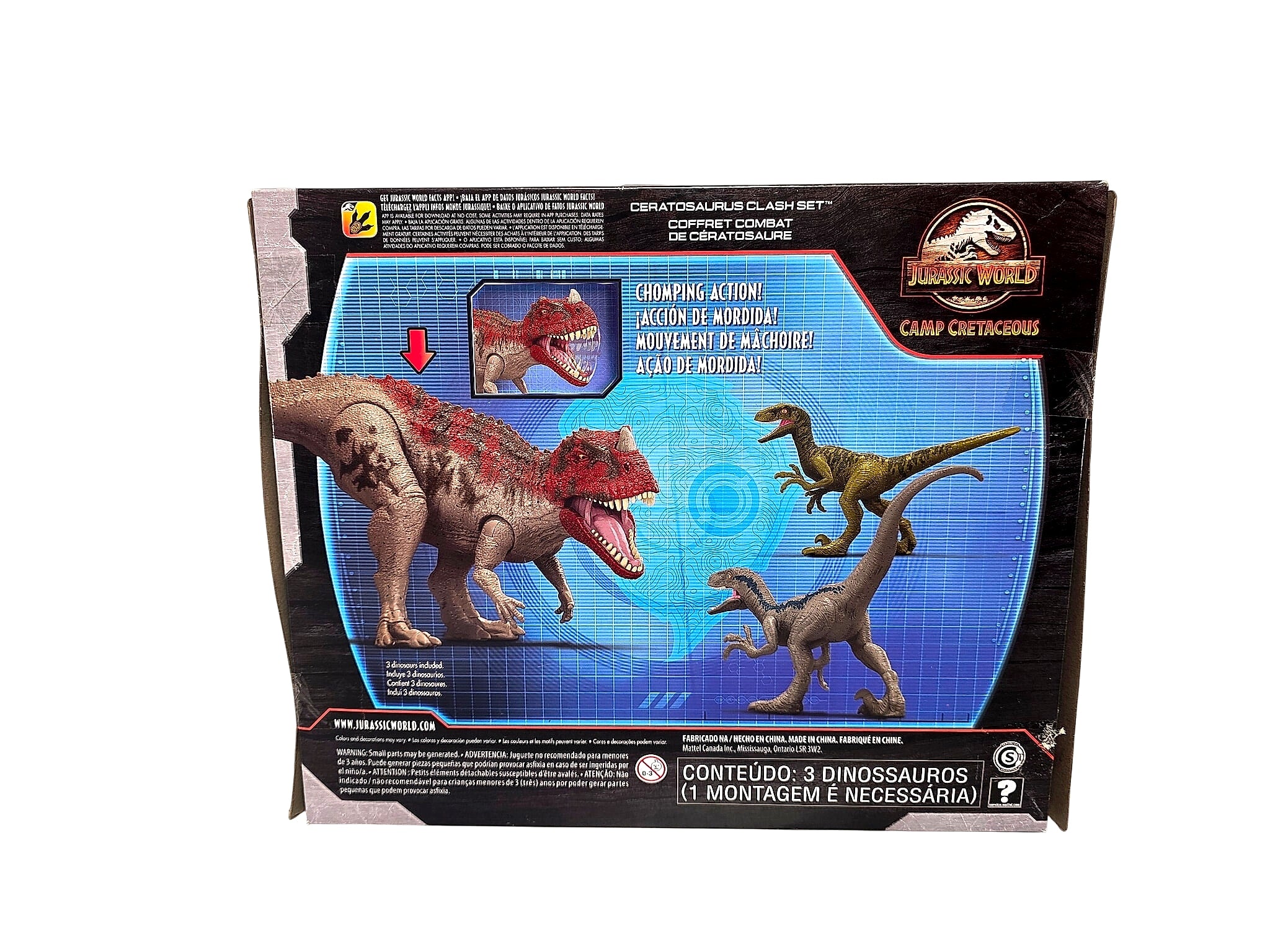 Mattel 2019 Jurassic World Ceratosaurus Clash Set MIB