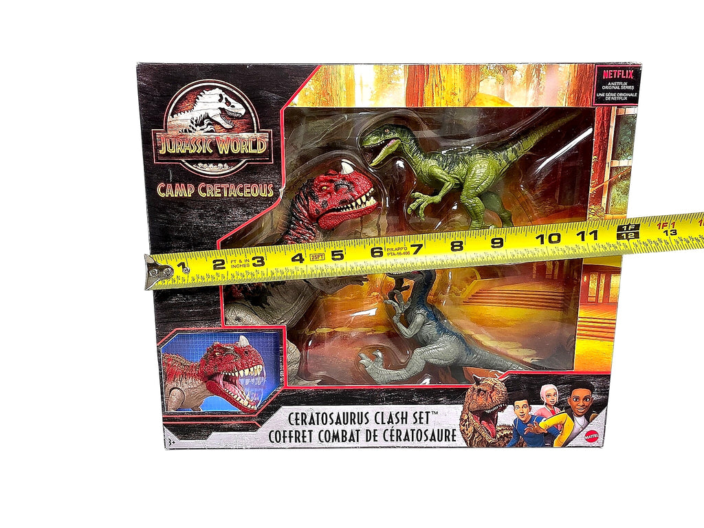 Mattel 2019 Jurassic World Ceratosaurus Clash Set MIB