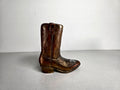 Mid-Century Copper-Clad Cowboy Boot Figurine Vase