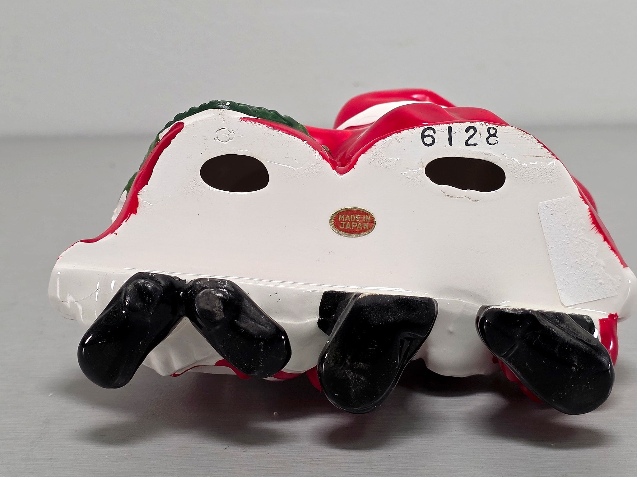 Japan Ceramic Santa Mrs Claus Candle Holder Figurine 1960s